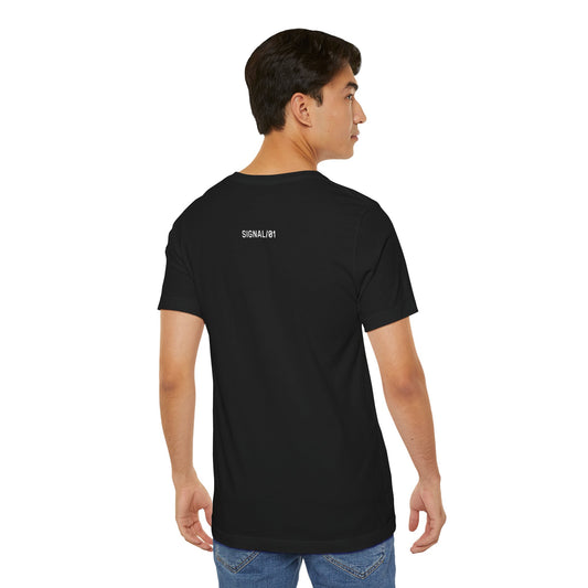 SIGNAL/01 Tee White Logo – Pure Frequency