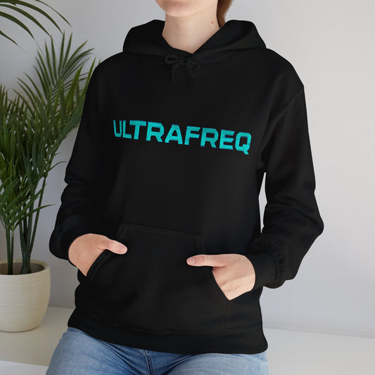 SIGNAL/01 Hoodie Cyan Logo – Power in the Silence